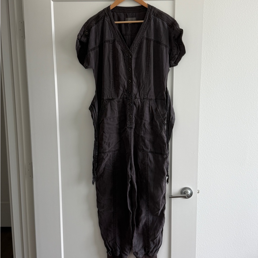 Anthropologie Dark Mauve Jumpsuit